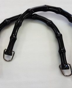 Black plastic handles