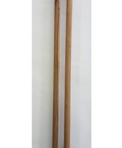 Straight wood handles Round