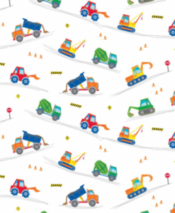 Heavy Machines at work - White