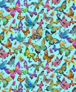 Luminous Butterflies Blue